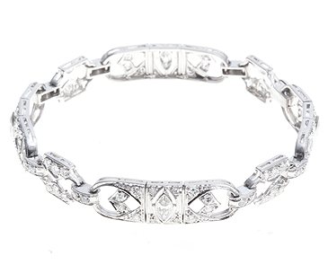Art Deco Diamond Panel Bracelet c.1925 (1 of 1)