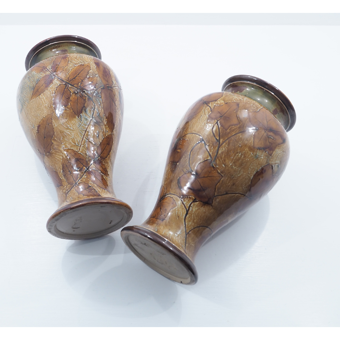 Large Pair of Royal Doulton Autumn Vases c.1910 (1 of 1) Large Pair of Royal Doulton Autumn Vases c.1910 (1 of 1)