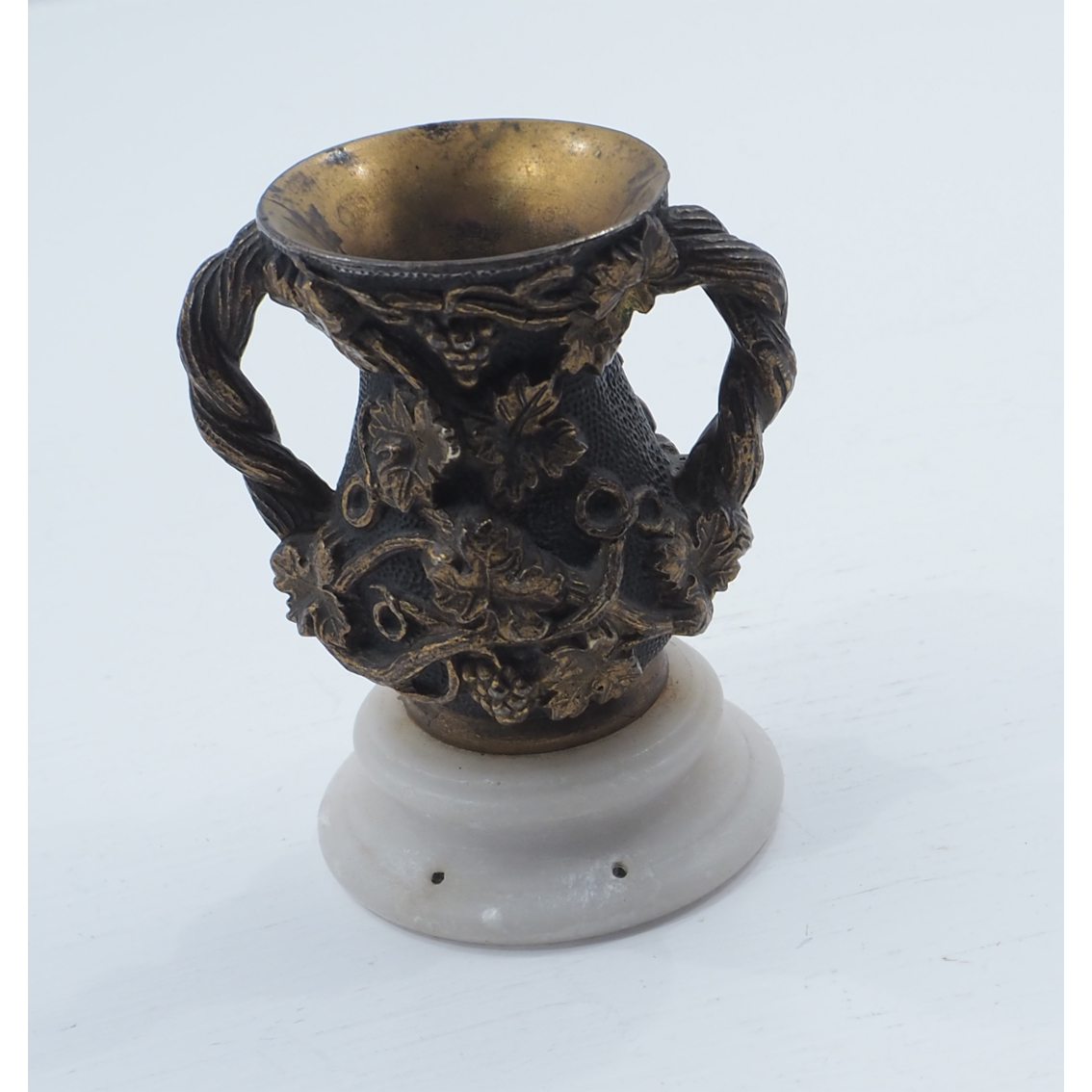 Small Regency Gilded Bronze Pen Pot (1 of 6)