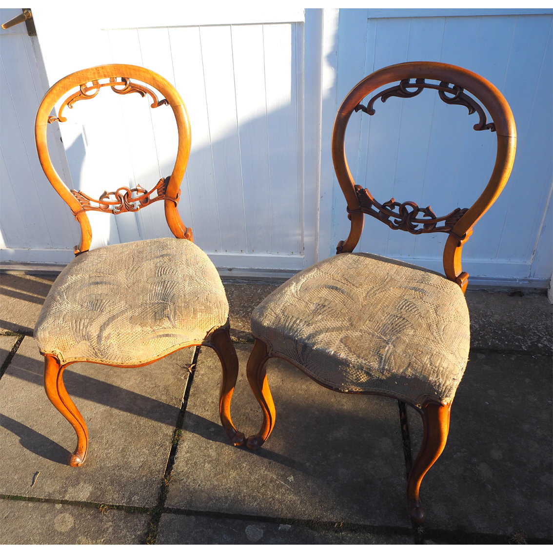 Quality Pair of Victorian Cabroile Leg Chairs (1 of 1) Quality Pair of Victorian Cabroile Leg Chairs (1 of 1)