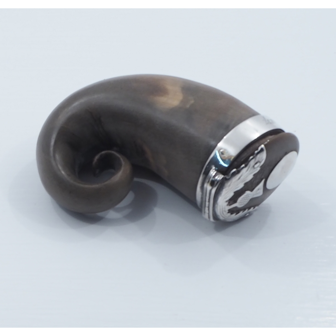 Georgian Scottish Horn & Silver Snuff Mull (1 of 4) Georgian Scottish Horn & Silver Snuff Mull (1 of 4)