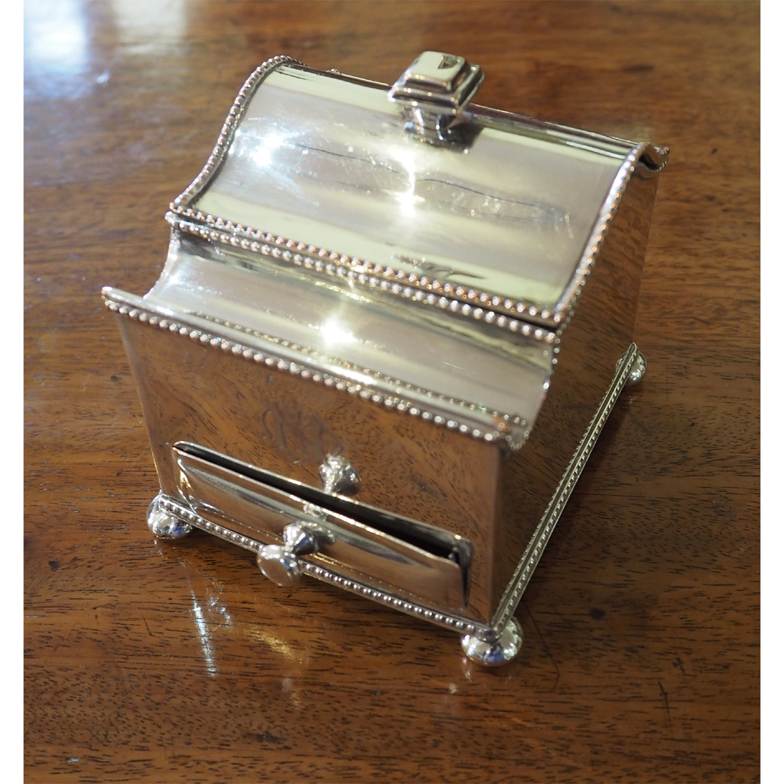 Fine Quality Silver Plated Desk / Ink Stand (1 of 7)