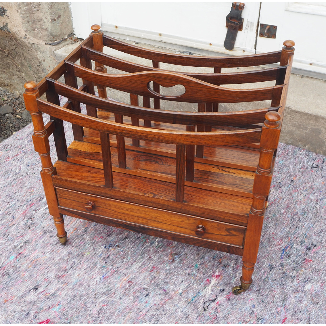 Regency Rosewood Canterbury / Magazine Holder (1 of 6) Regency Rosewood Canterbury / Magazine Holder (1 of 6)