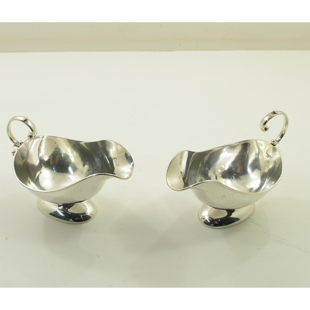 Pair of George V Silver Sauce Boats Birmingham 1911 (1 of 1) Pair of George V Silver Sauce Boats Birmingham 1911 (1 of 1)
