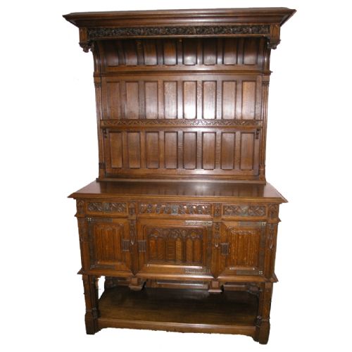 Superb Quality Mid 19th Century Carved Gothic Oak Buffet (1 of 1) Superb Quality Mid 19th Century Carved Gothic Oak Buffet (1 of 1)