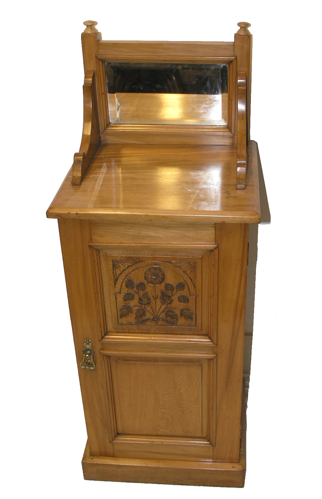 Arts & Crafts Birch Bedside Cabinet c.1920 (1 of 1)