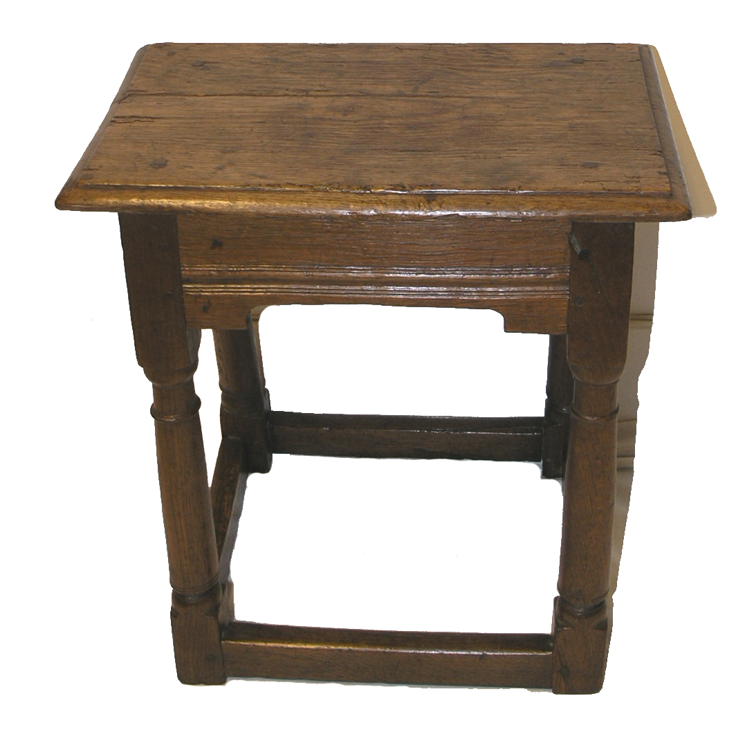17th Century Oak Joint Stool (c.1680) (1 of 1)