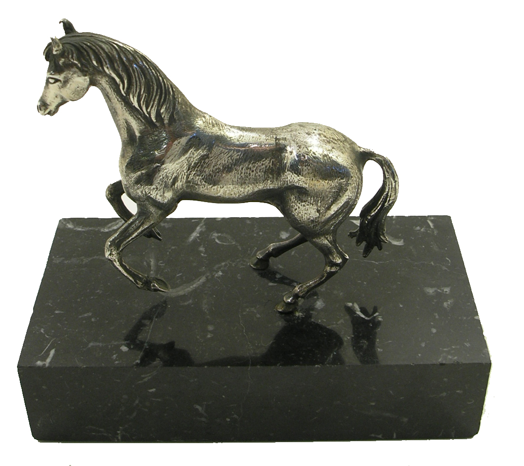 Fine Continental Solid Silver Model of a Horse c.1915 (1 of 1)