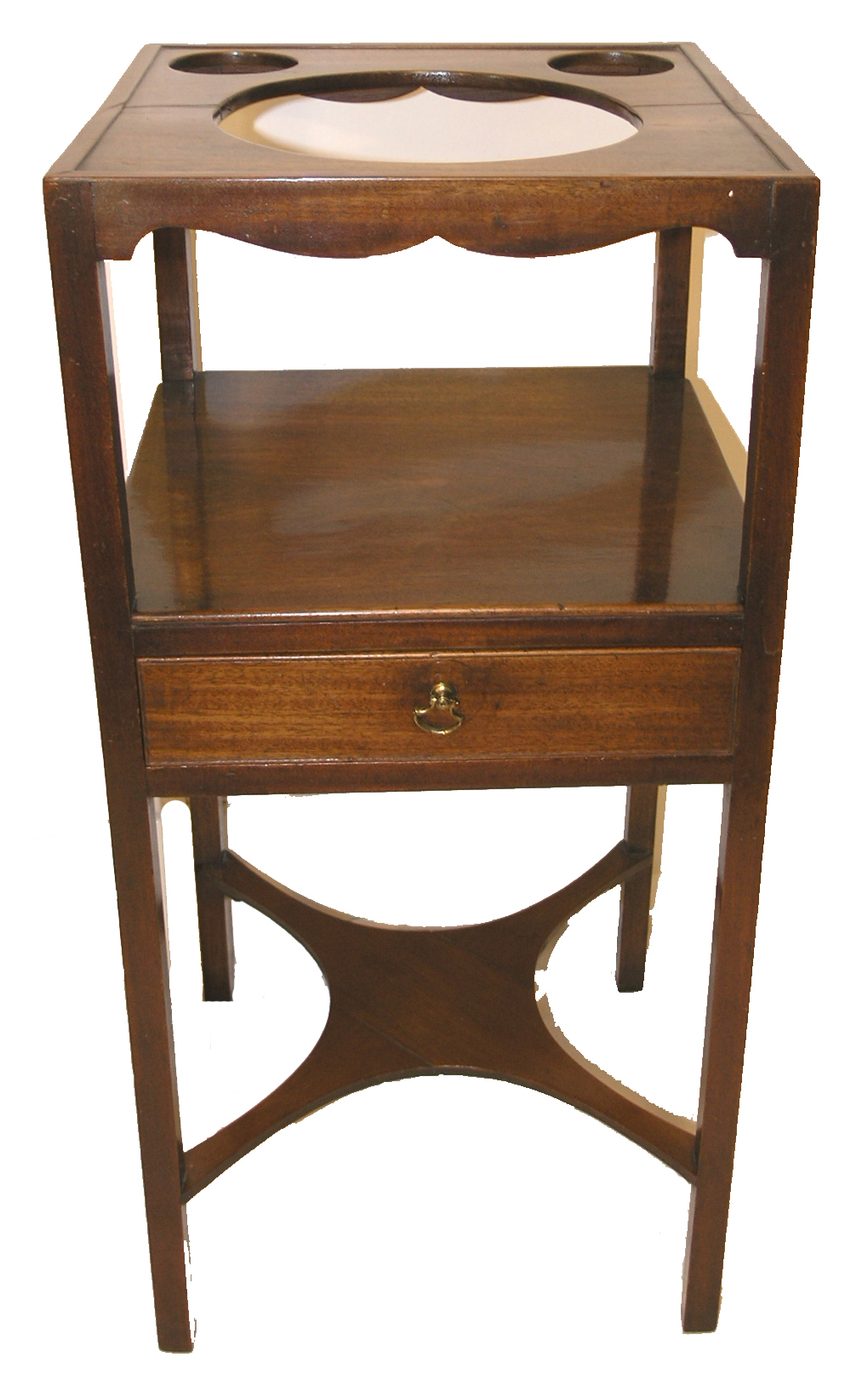 George III Mahogany Square Washstand (c.1790) (1 of 1)