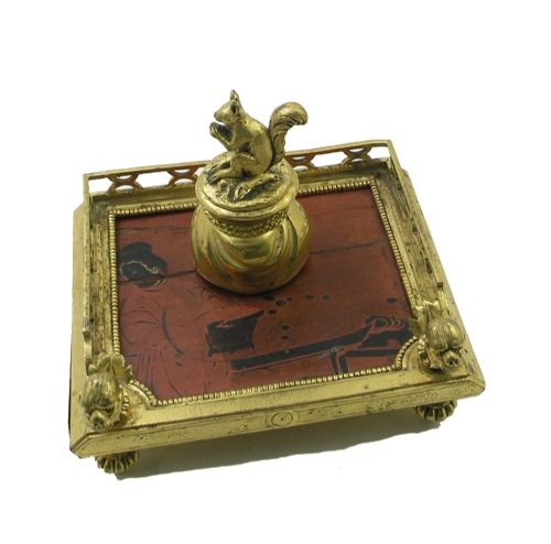 Outstanding 19th Century Gilded Bronze Ink Stand c.1820 (1 of 1) Outstanding 19th Century Gilded Bronze Ink Stand c.1820 (1 of 1)