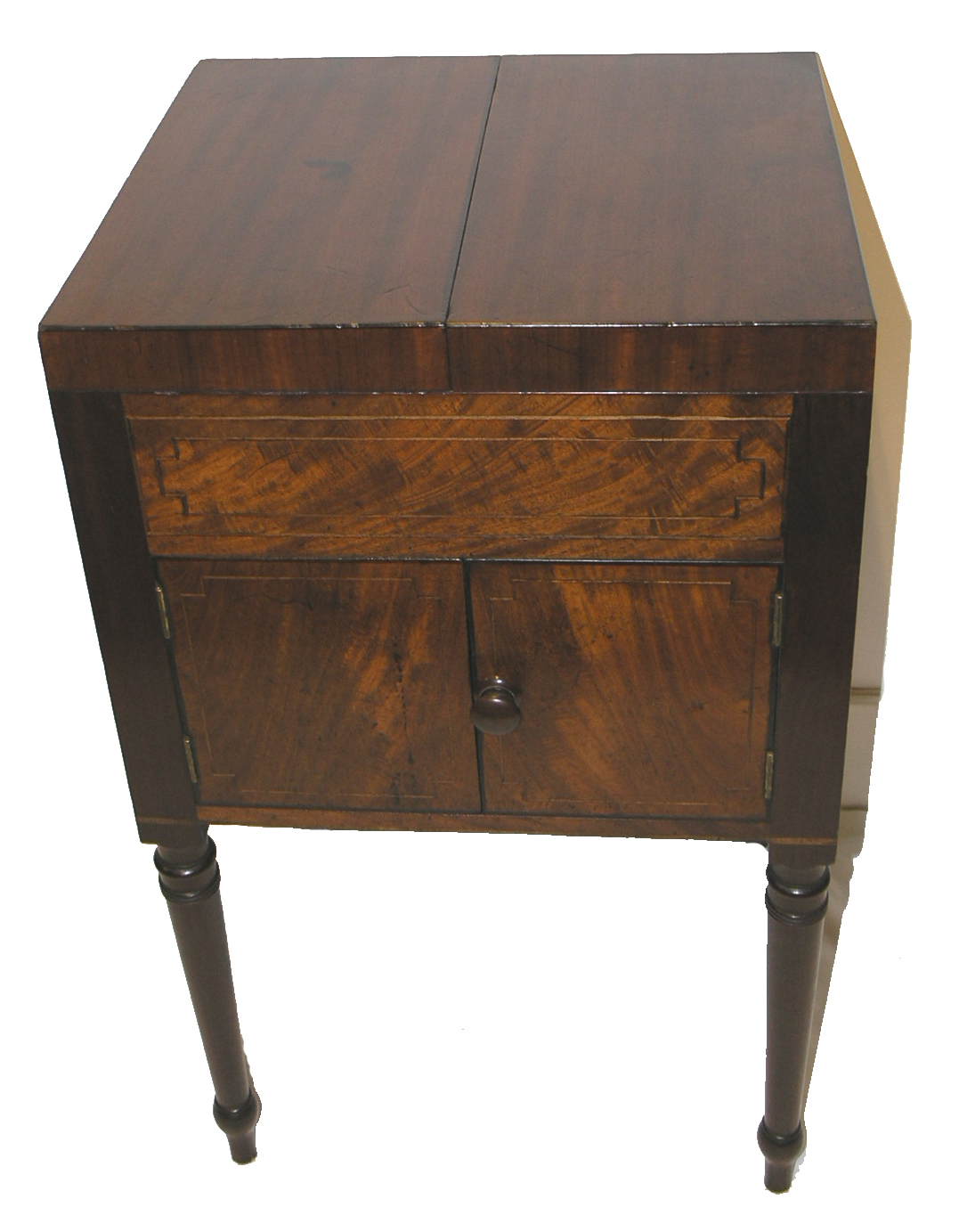 Georgian Scottish Mahogany Square Washstand (c.1810) (1 of 1)