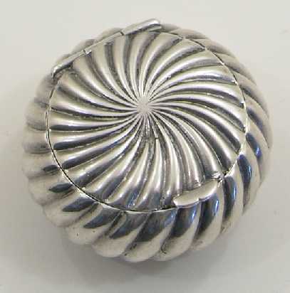 Continental Silver Rouge Pot c.1900 (1 of 1) Continental Silver Rouge Pot c.1900 (1 of 1)