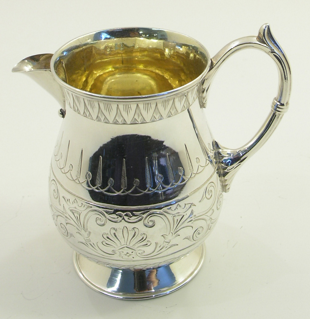 Early Victorian Silver Cream Jug Sheffield 1856 (1 of 1) Early Victorian Silver Cream Jug Sheffield 1856 (1 of 1)