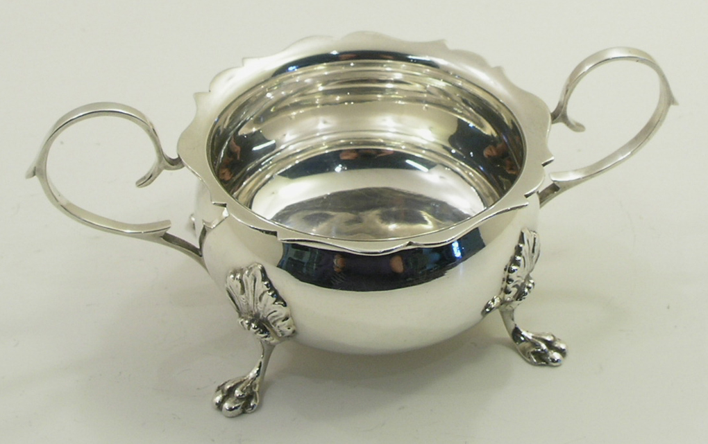Pretty Silver Sugar Bowl - Birmingham 1958 (1 of 1)