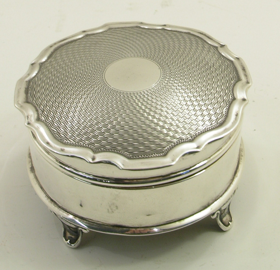 Edwardian Silver Ladies Jewel Box c.1909 (1 of 1) Edwardian Silver Ladies Jewel Box c.1909 (1 of 1)