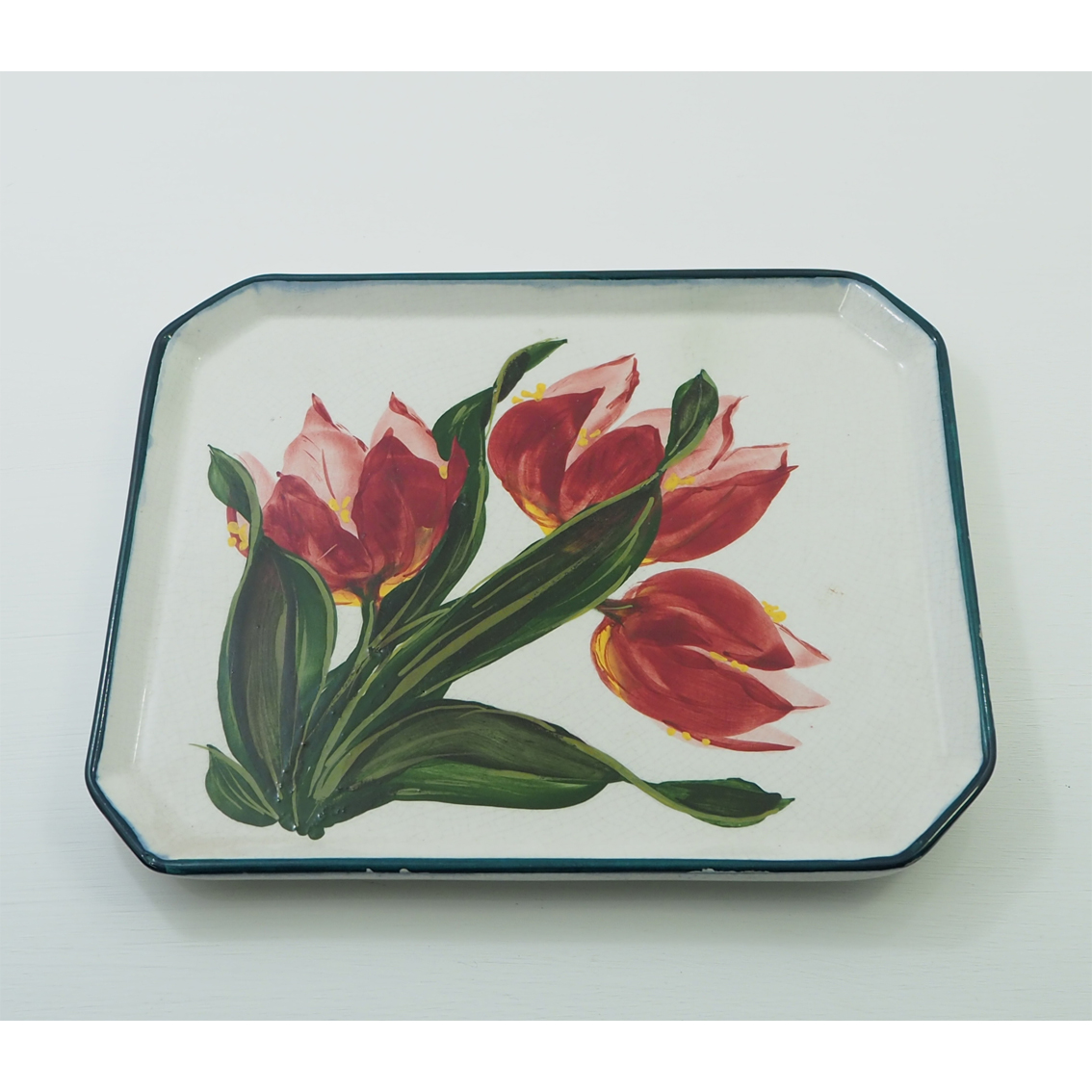 Rare Scottish Wemyss Tulips Comb Tray c.1900 (1 of 1) Rare Scottish Wemyss Tulips Comb Tray c.1900 (1 of 1)