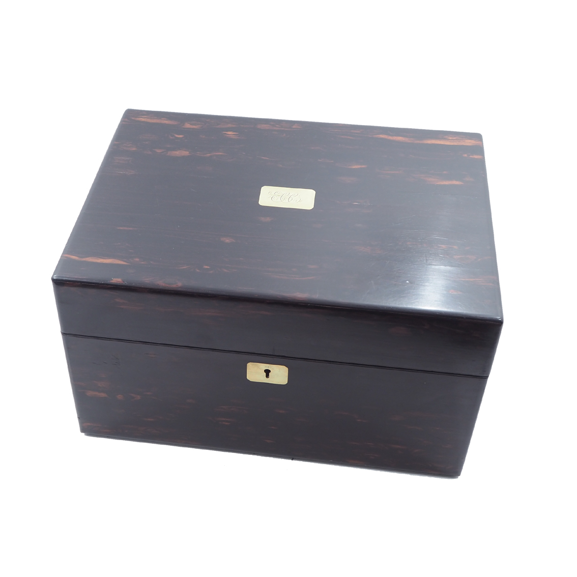 19th Century Fitted Calamander Jewelry Box (1 of 1) 19th Century Fitted Calamander Jewelry Box (1 of 1)