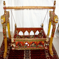 Stunning Decorative Oriental (Chinese / Singaporean) Hanging Crib (1 of 1)