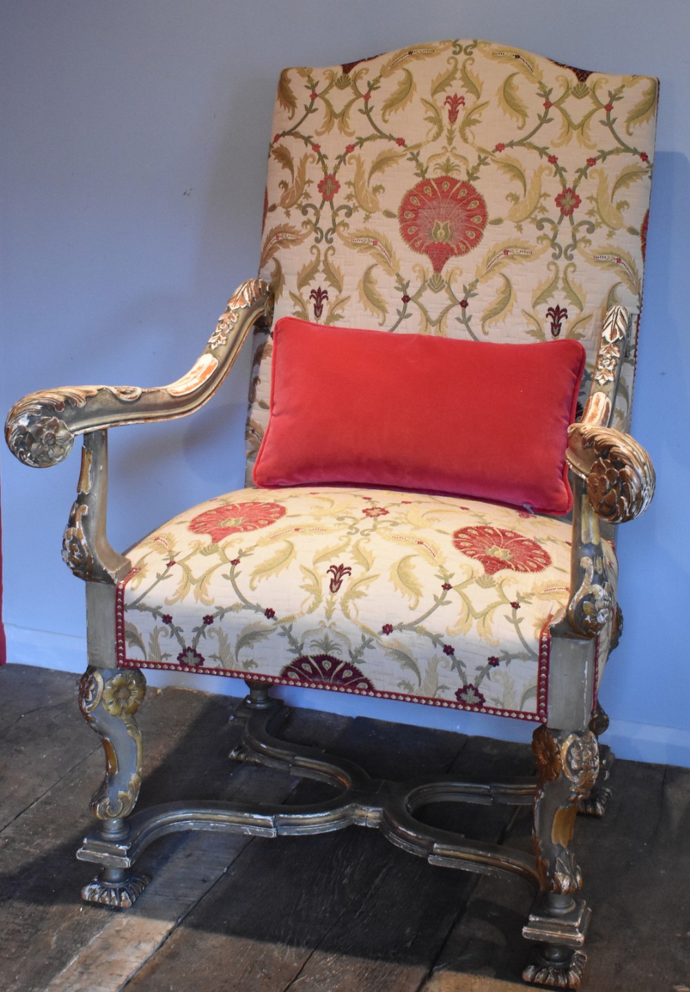 Superb Painted & Gilded Armchair (1 of 10) Superb Painted & Gilded Armchair (1 of 10)
