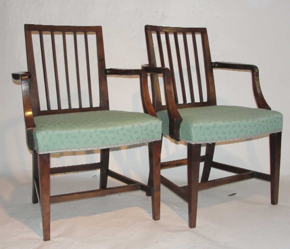 Pair of Scottish Georgian Laburnum Elbow Chairs c.1800 (1 of 1)