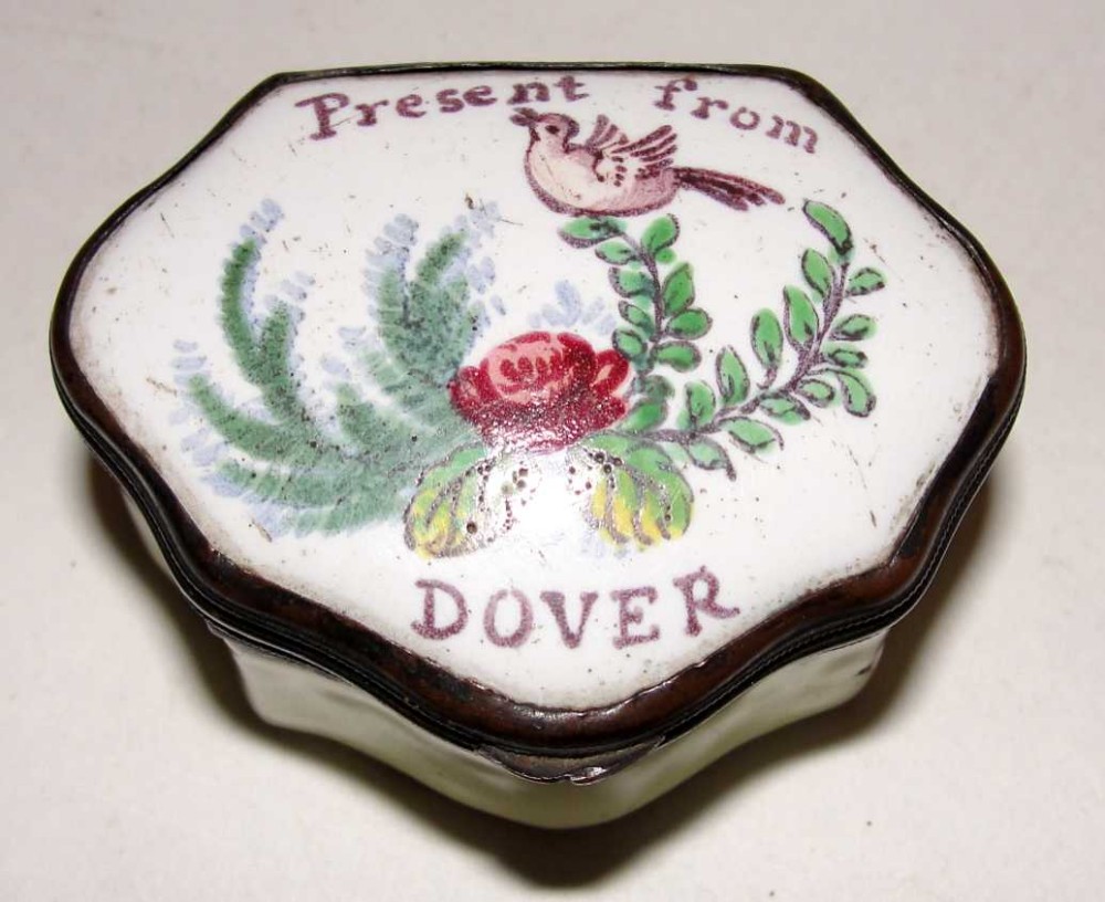 Georgian Battersea Enamel Patch Box c.1775 (1 of 1)