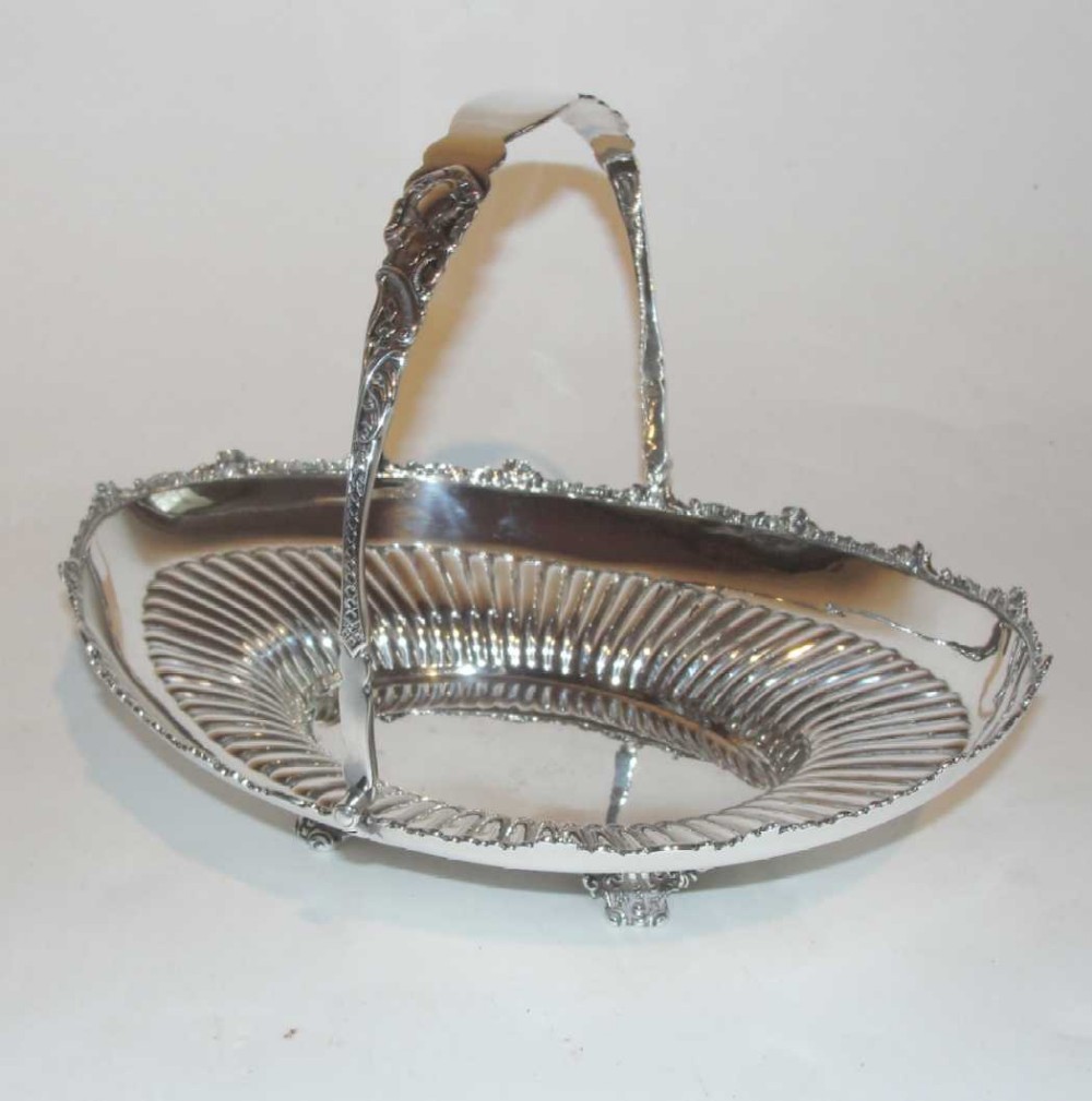 Edwardian Silver Cake Basket c.1902 (1 of 1)