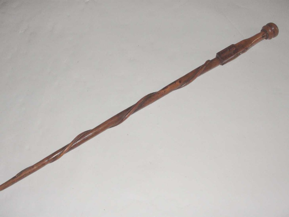 Fruitwood Walking Stick World War 1 c.1915 (1 of 1)