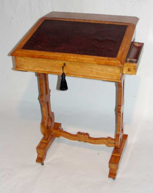 Victorian Satinwood Davenport Desk c.1850 (1 of 1)
