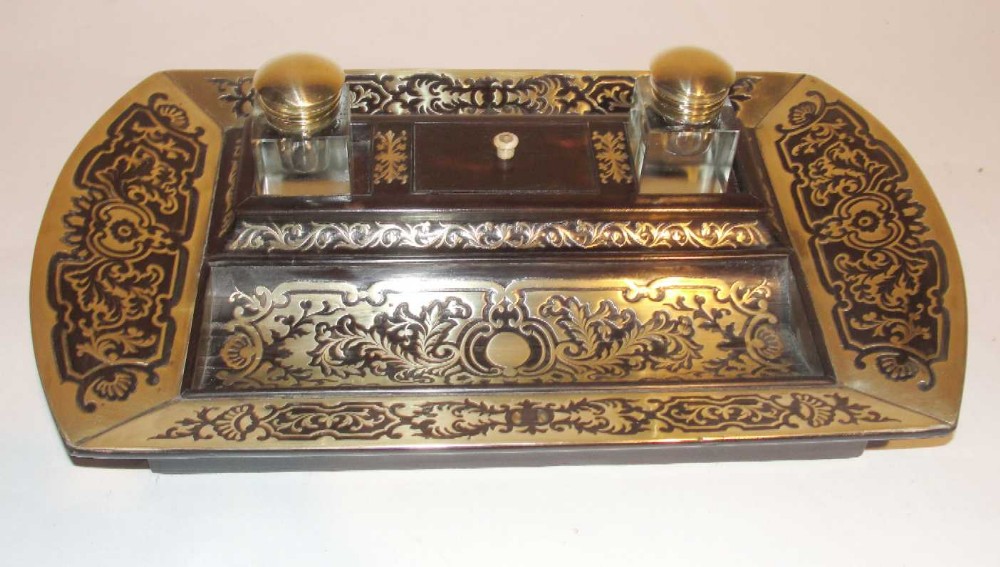 Late regency boulle inkstand (c.1830) (1 of 1)