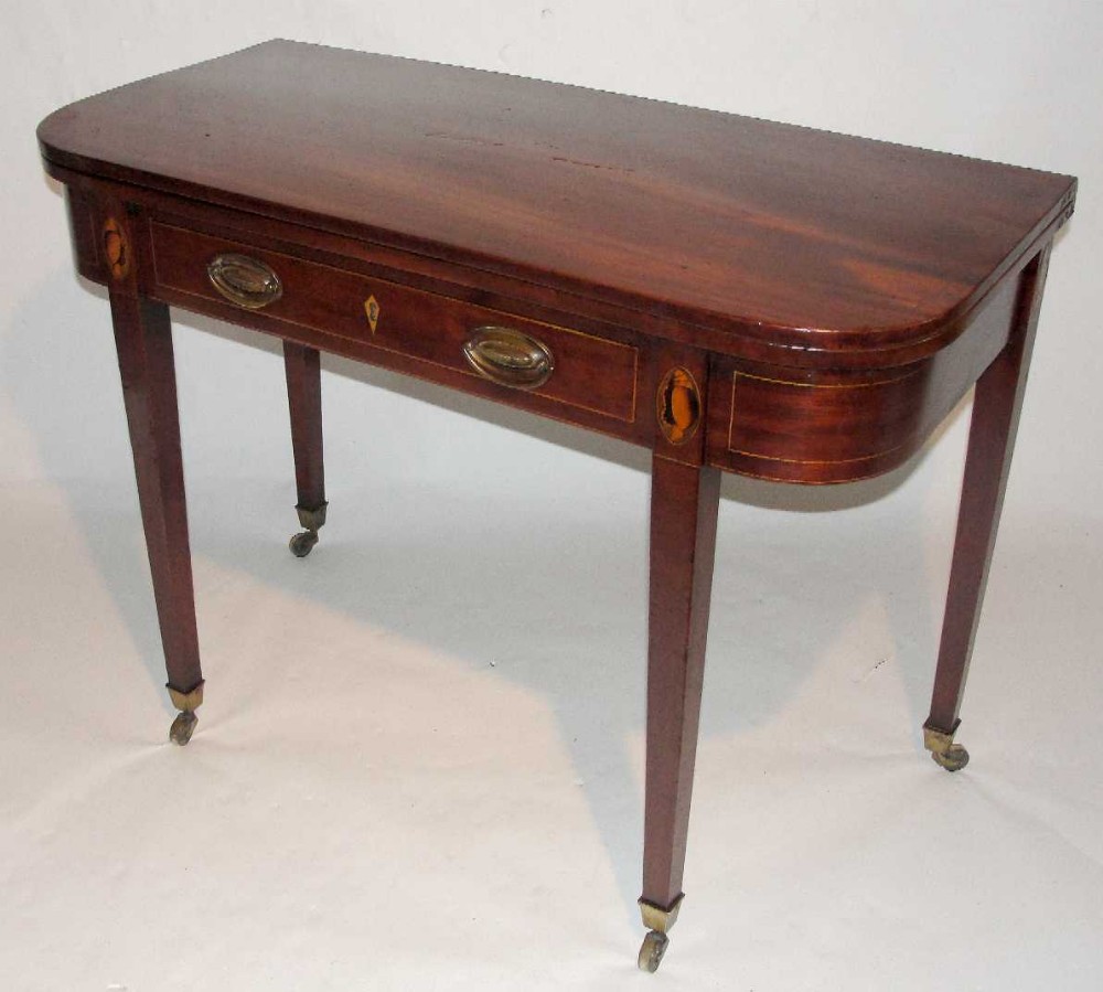 Georgian Mahogany Card Table (c.1790) (1 of 1)