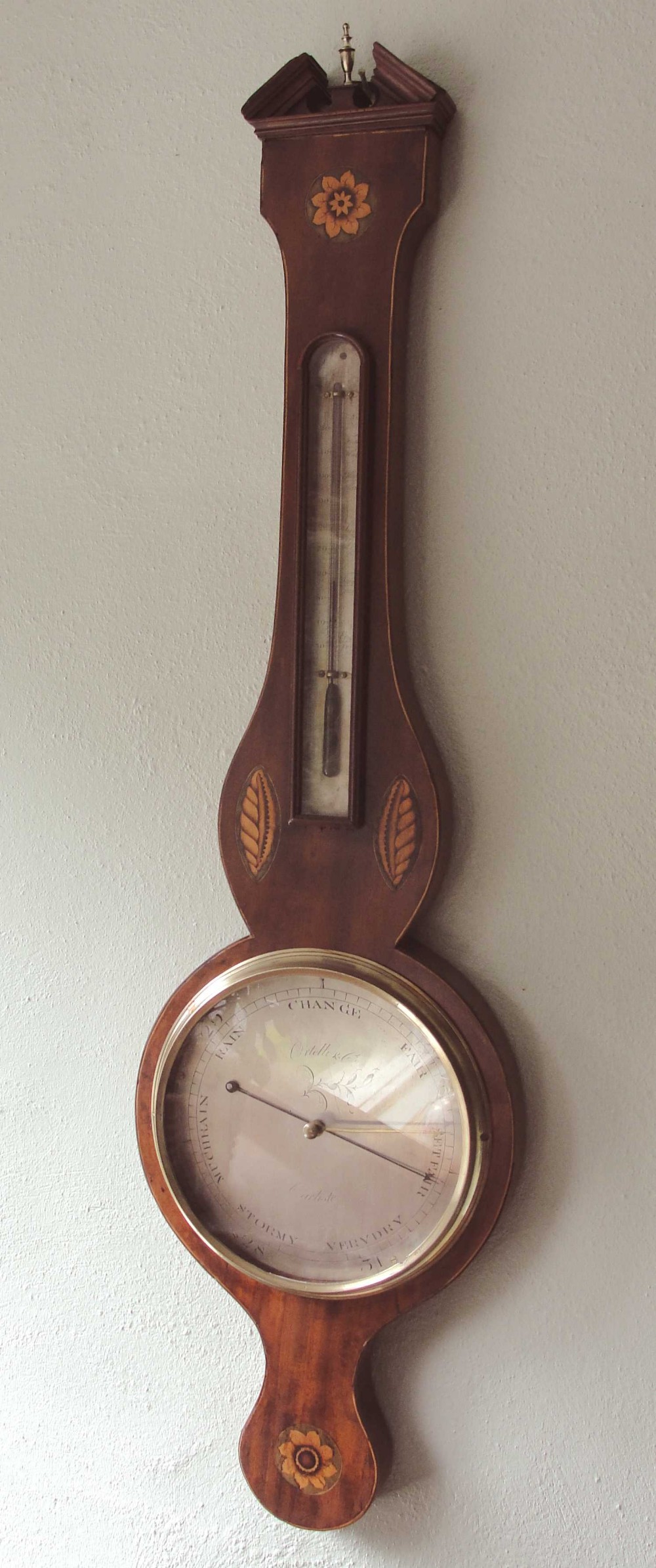 Sheraton Inlaid Banjo Barometer (c.1820) (1 of 1)