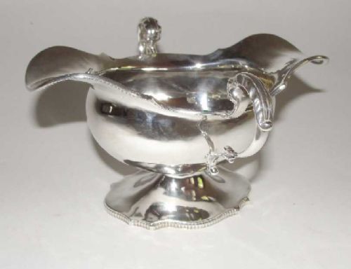 Edwardian Silver Sauce Boat c.1901 (1 of 1)