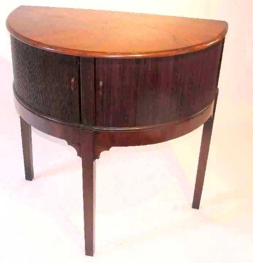 Georgian Mahogany Half Round Side Table c.1785 (1 of 1)