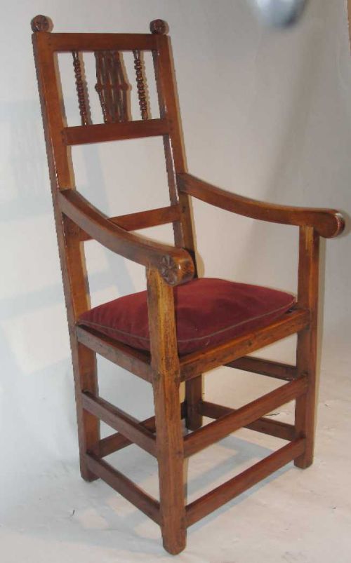 Georgian Elm Elbow Chair (c.1770) (1 of 1)