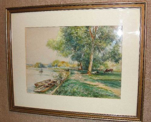 Watercolour Helney by Arthur Rouse (c.1910) (1 of 1)
