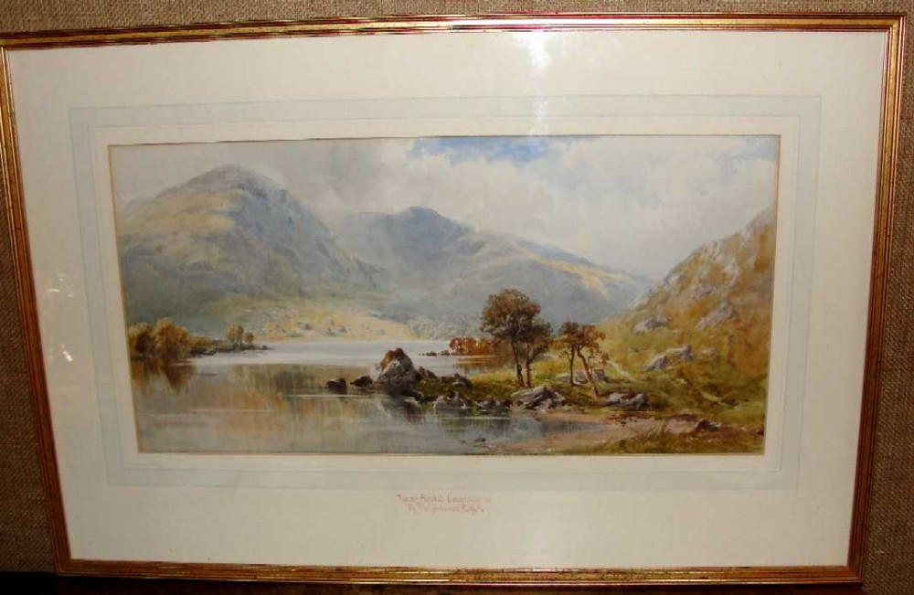 Watercolour Loch Lomond by McGuinness Circa 1900 (1 of 1)