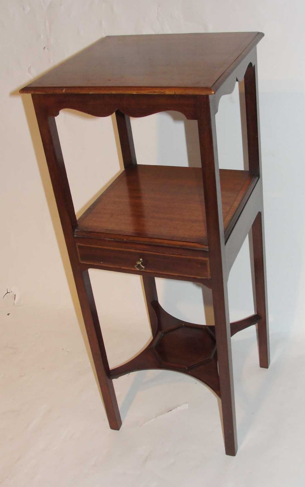 Georgian Mahogany Square Washstand c.1820 (1 of 1)
