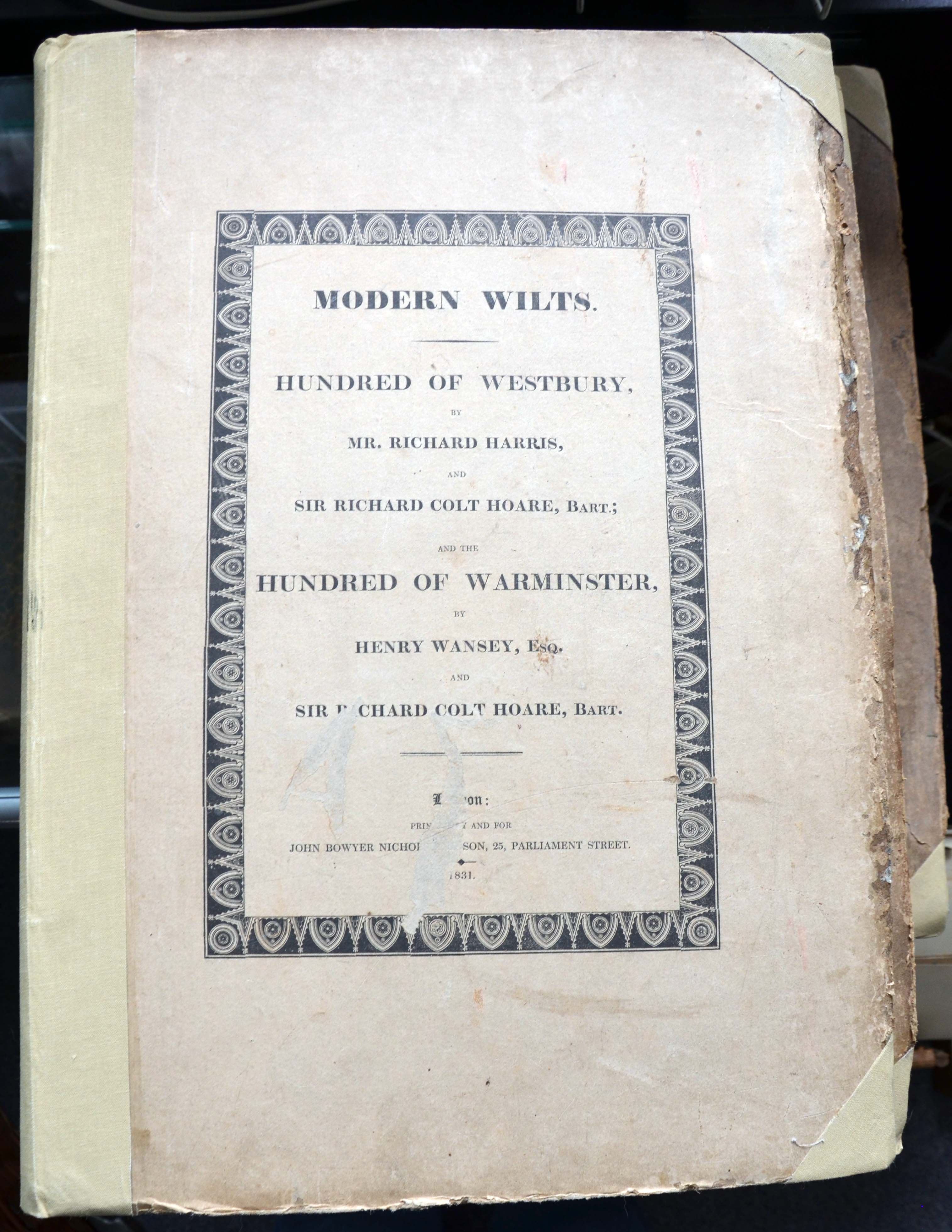 Colt Hoare Modern Wiltshire Hundreds of Westbury & Warminster (1 of 2)