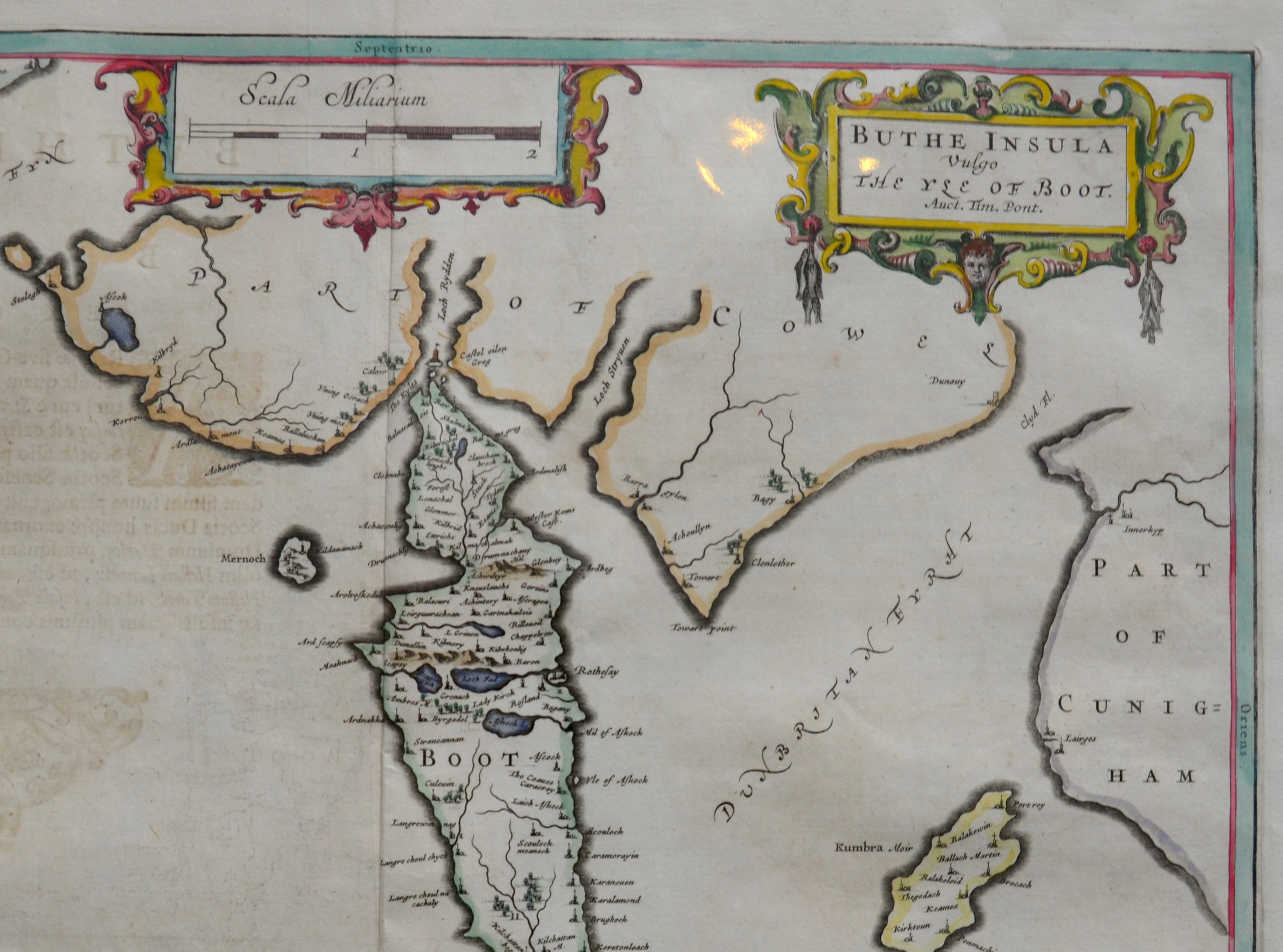 Bute Map 1648 by Johan Blaeu from the Atlas Novus 1654 edition (1 of 3)