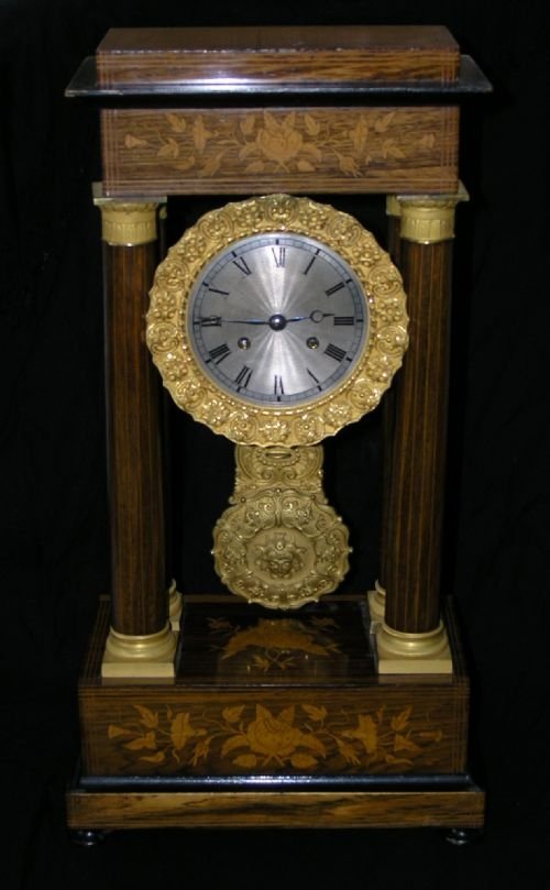 19th Century Empire Style Portico Clock (1 of 1)