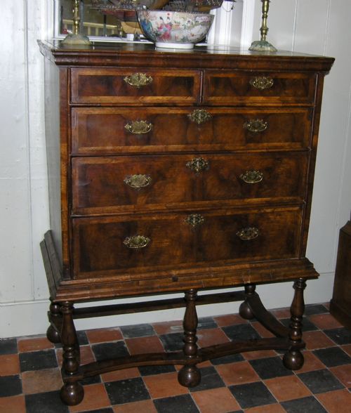 Early 18th Century Walnut Chest on Stand (1 of 1)