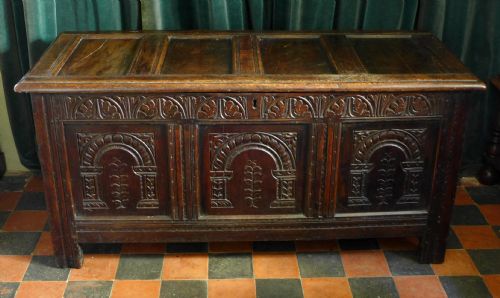Good 17th Century Oak Coffer (1 of 1)
