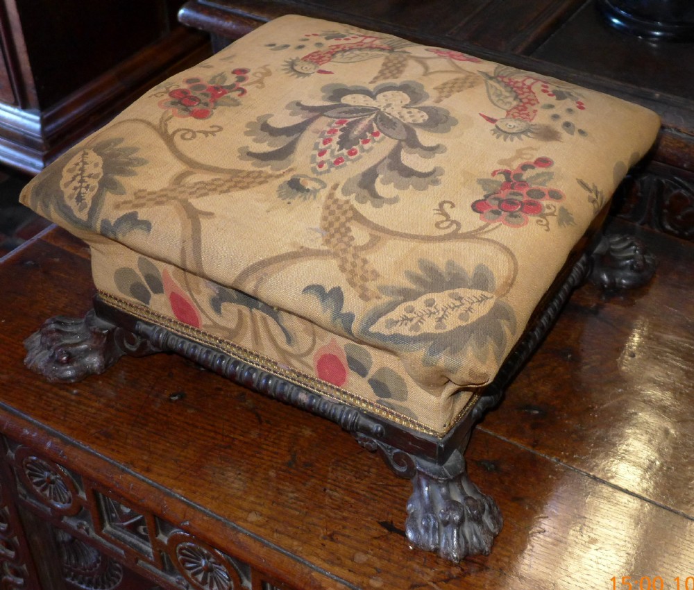 William IV Rosewood Foot Stool (1 of 1)