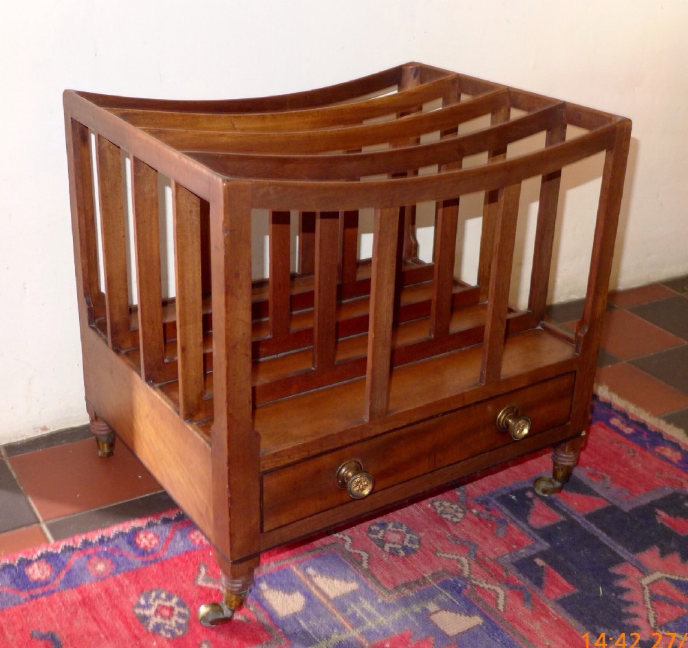 Early 19th Century Mahogany Music Canterbury (1 of 1)