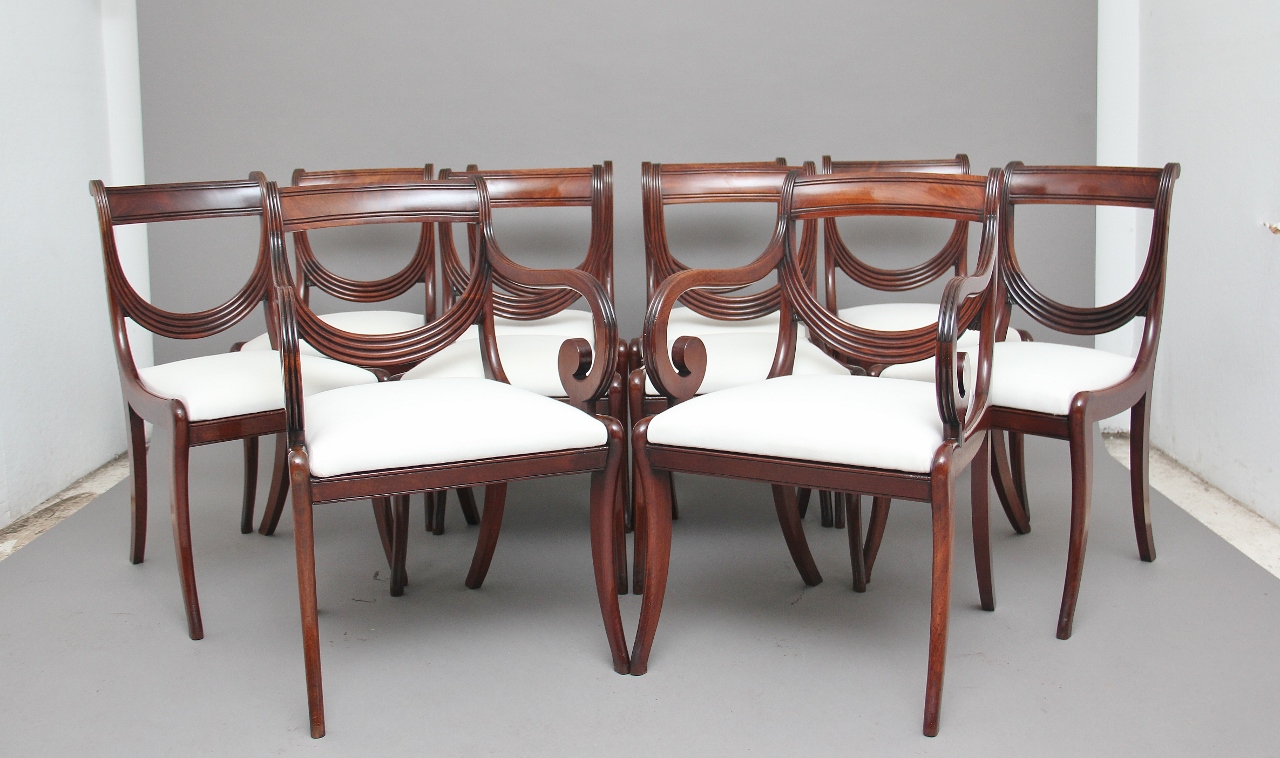 Rare Set of Ten Early 19th Century Mahogany Dining Chairs (1 of 1) Rare Set of Ten Early 19th Century Mahogany Dining Chairs (1 of 1)