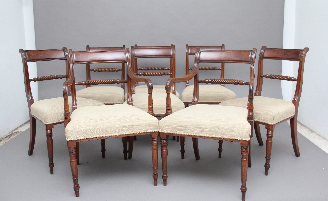 Set of 19th Century Mahogany Rope Back Dining Chairs (1 of 1) Set of 19th Century Mahogany Rope Back Dining Chairs (1 of 1)