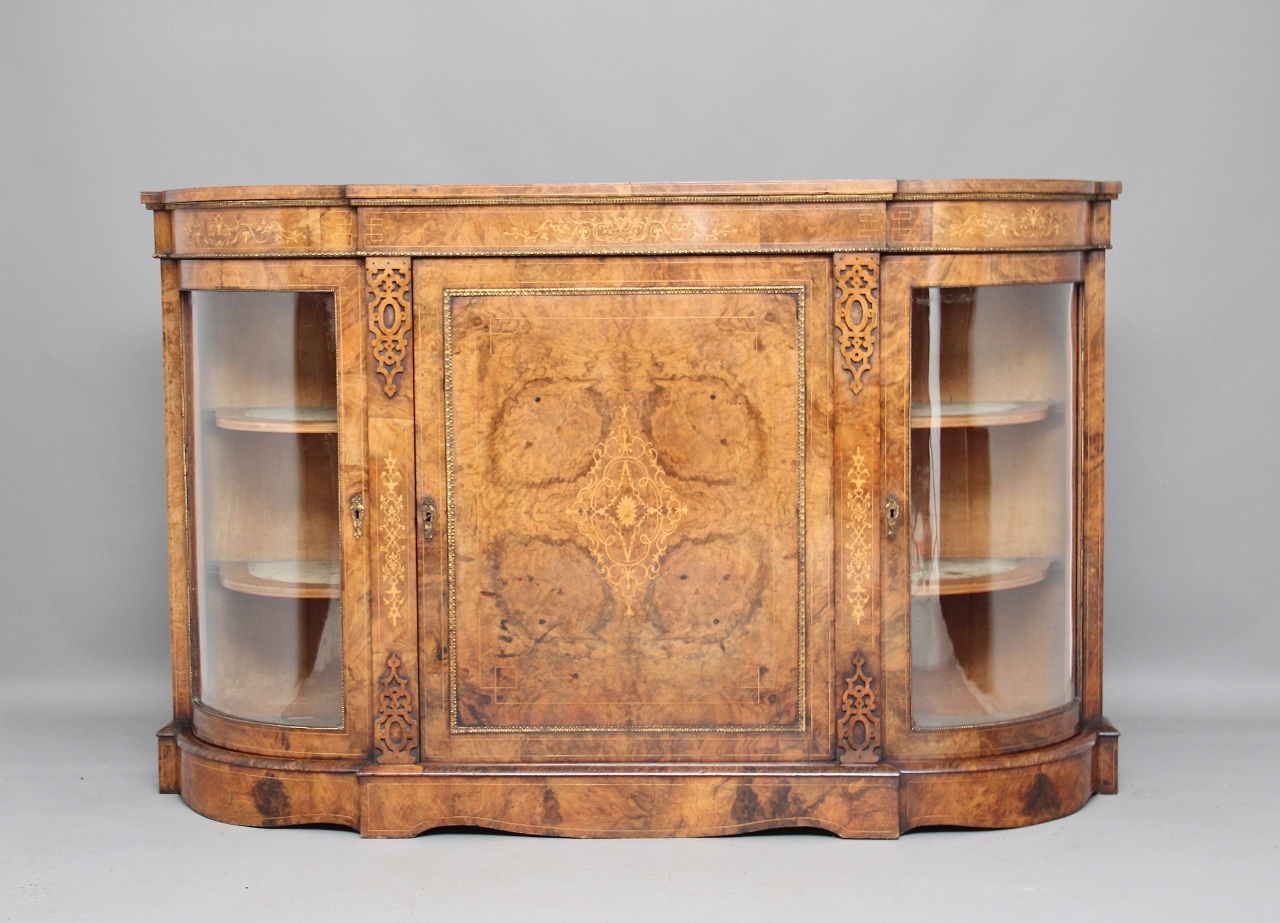 Inlaid Walnut Credenza c.1870 (1 of 1) Inlaid Walnut Credenza c.1870 (1 of 1)