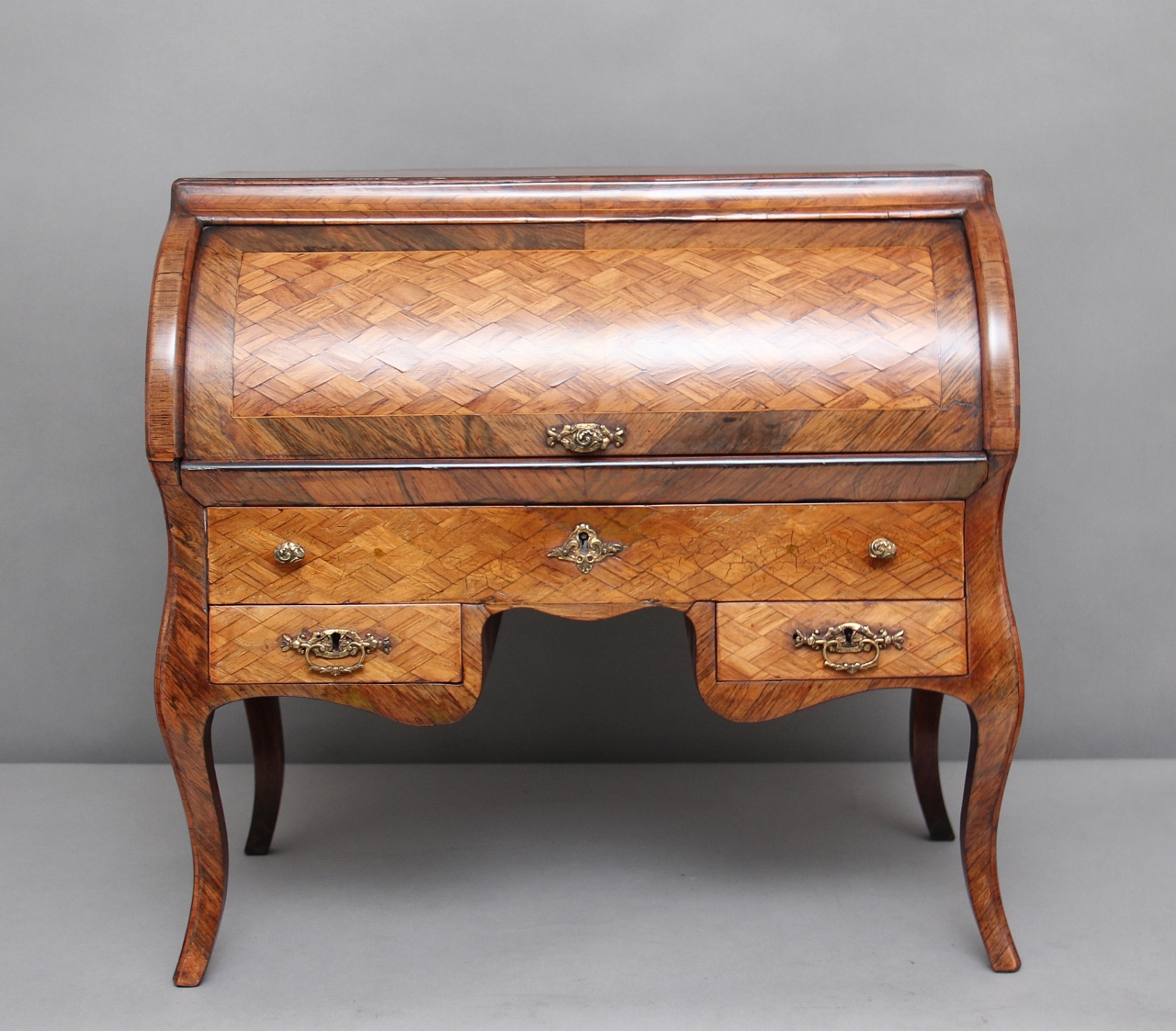 19th Century Parquetry Miniature Desk (1 of 11)