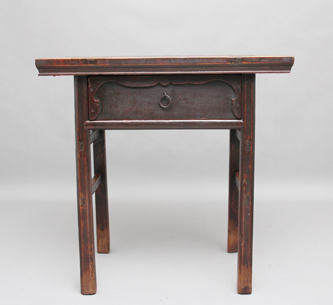 19th Century Chinese Elm Side Table (1 of 9)