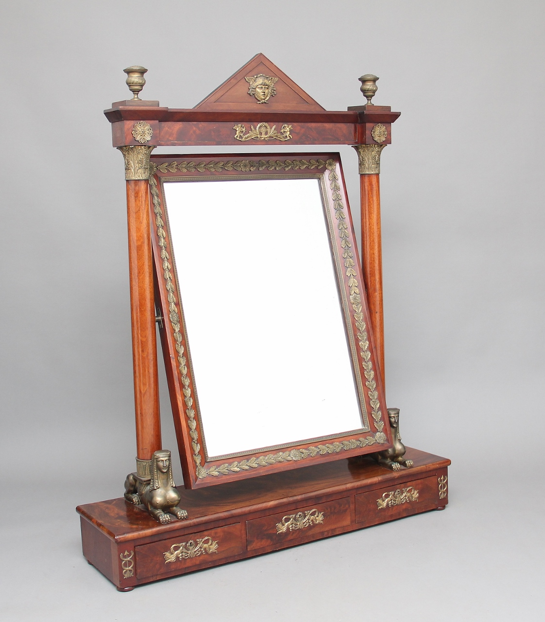 Large 19th Century French Empire Dressing Mirror (1 of 12)